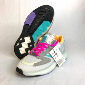 Adidas Women's Sneakers with Pink and Teal Accents
